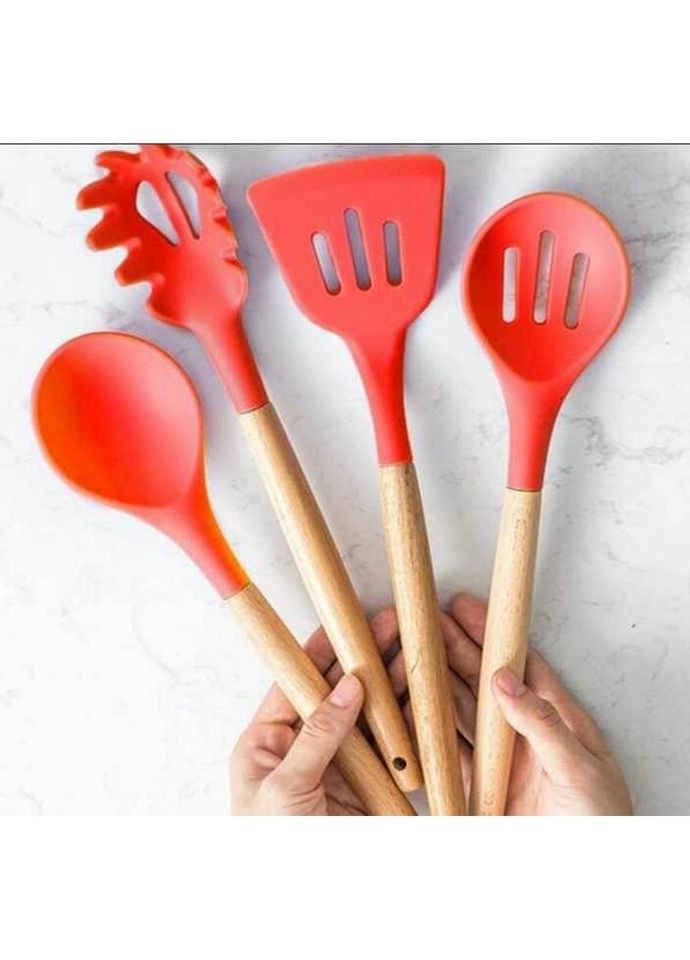 Набір кухонного приладдя EB-3610-Red 12 предметів червоний Edenberg (335716502)