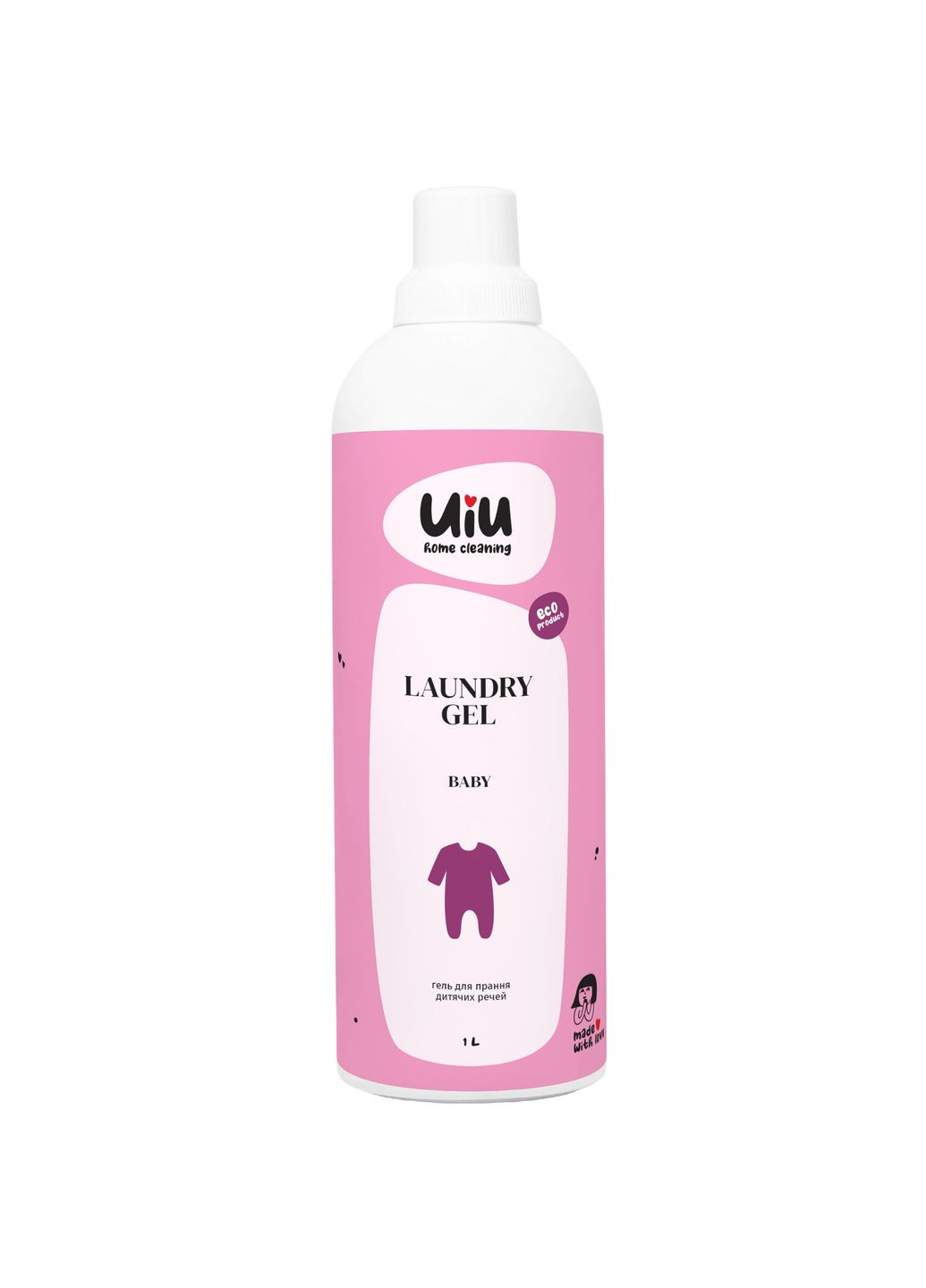 Гель для стирки для детских вещей, без аромата, 1 л UIU 4820152332974 (331787718)