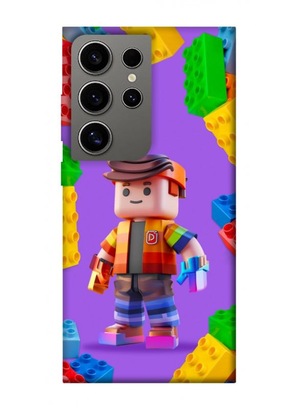 Чохол з принтом для Samsung Galaxy S24 Ultra / для самсунг галаксі С24 ультра Colorful constructor No Brand (338608899)