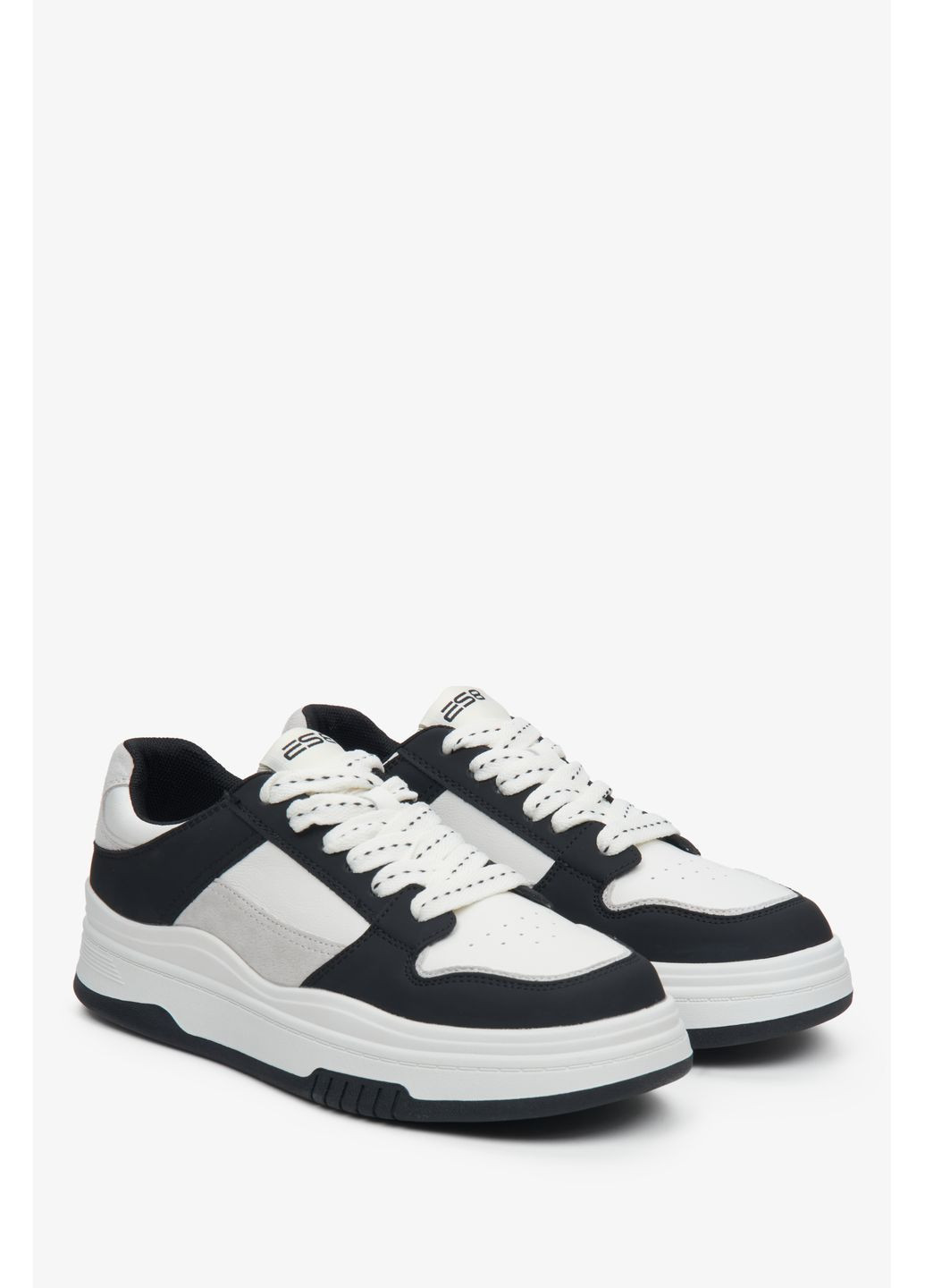 Чорні кеди низькі, колір чорний ES8