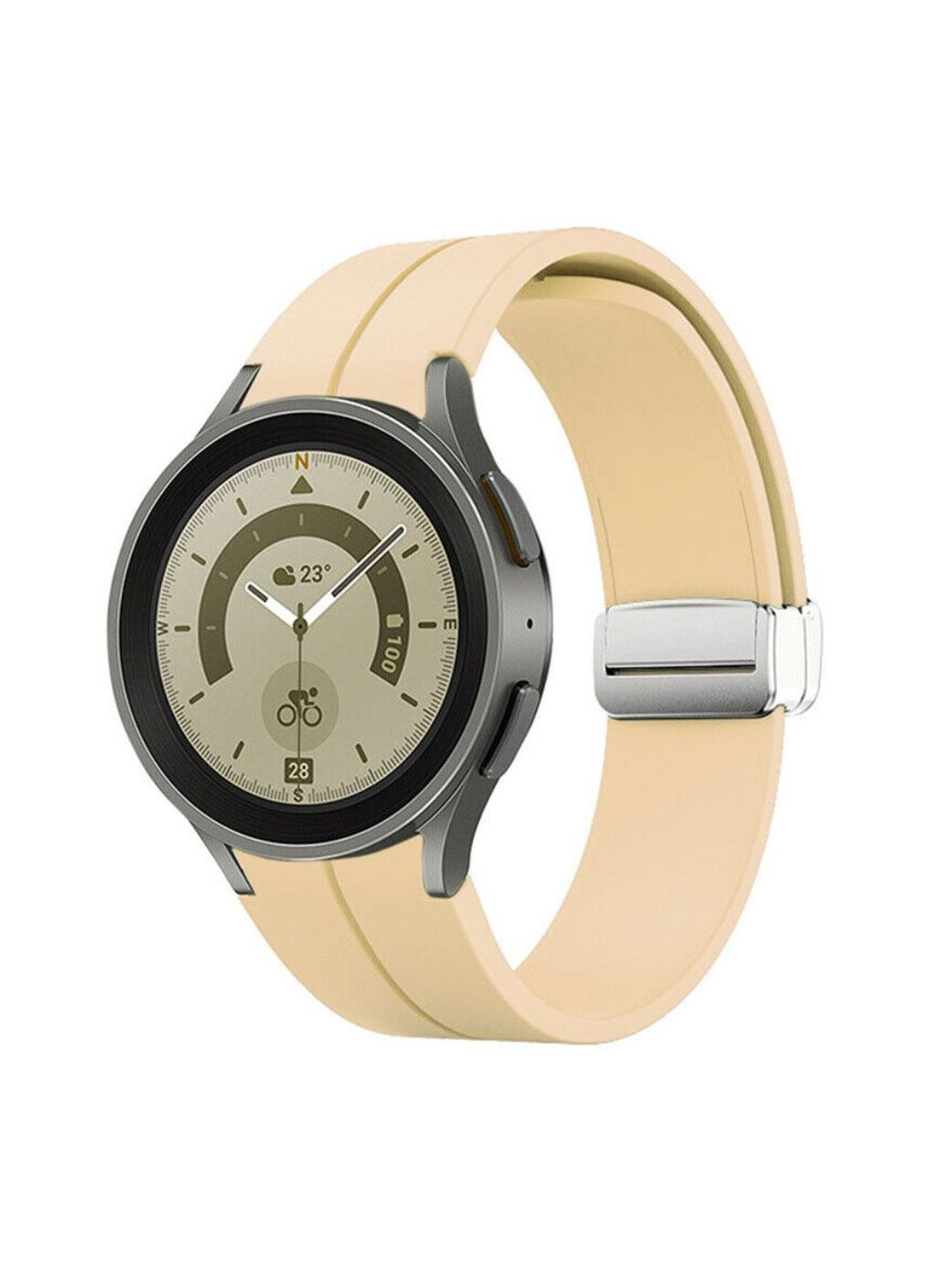 Ремешок Magnetic Silicone для часов Samsung Galaxy Watch 4/Watch 5/Watch 5 Pro Official Pink M/L Primolux (264029065)