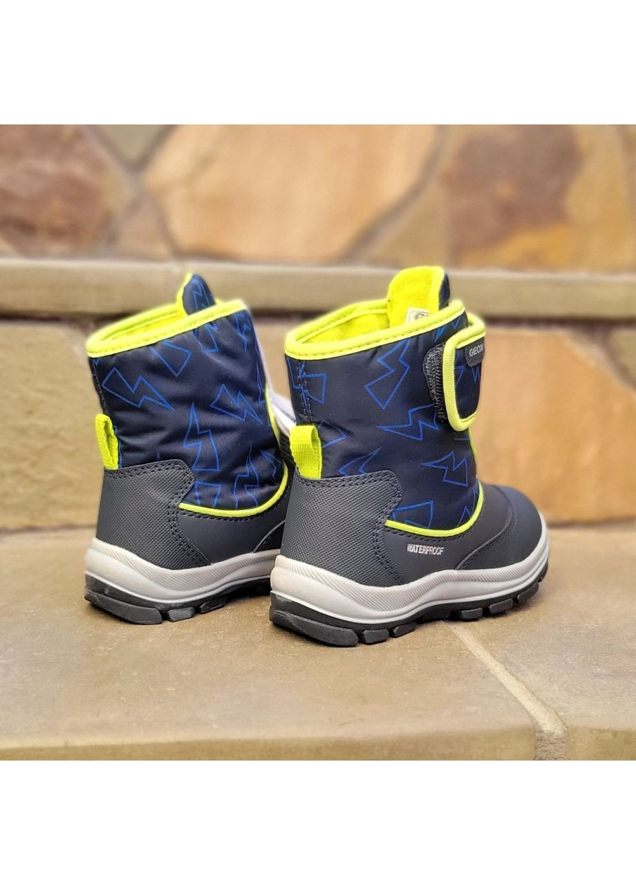 зимние детские сапоги b flanfil b waterproof respira, на липучке Geox