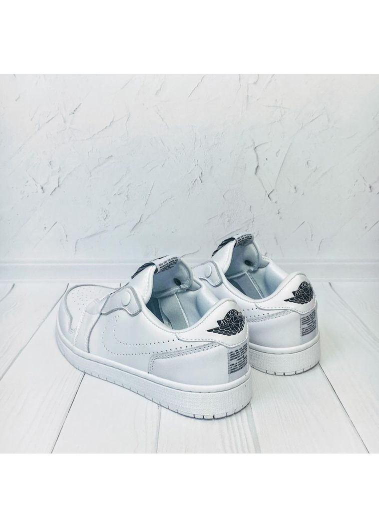 Білі Осінні кросівки чоловічі nike air jordan 1 low slip white av3918-100 найк аір джордан No Brand