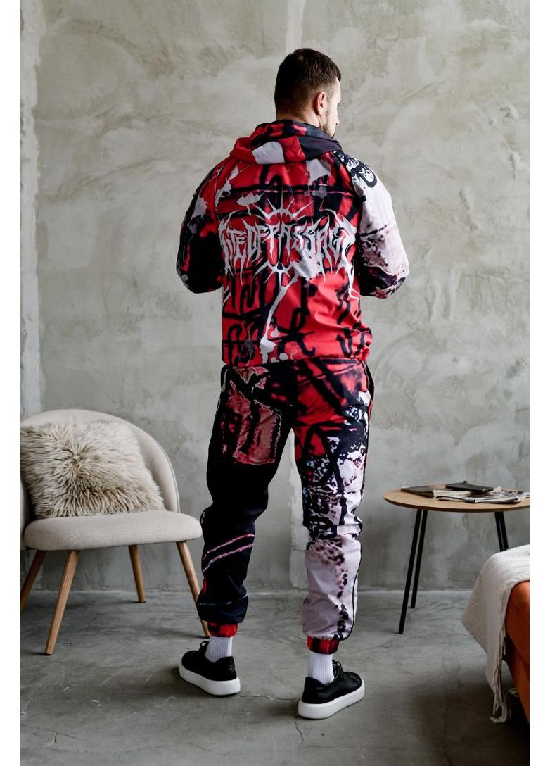 Костюм анорак джогеры стильный принтованный осень зима 2025 No Brand (370965100)