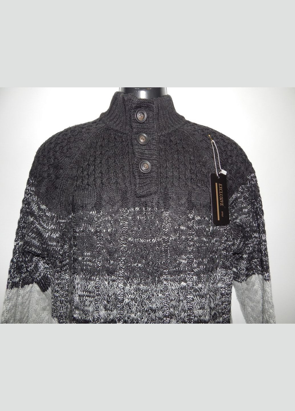 Серый зимний свитер мужской lcw casual р.48 079sm (только в указанном размере, только 1 шт) No Brand