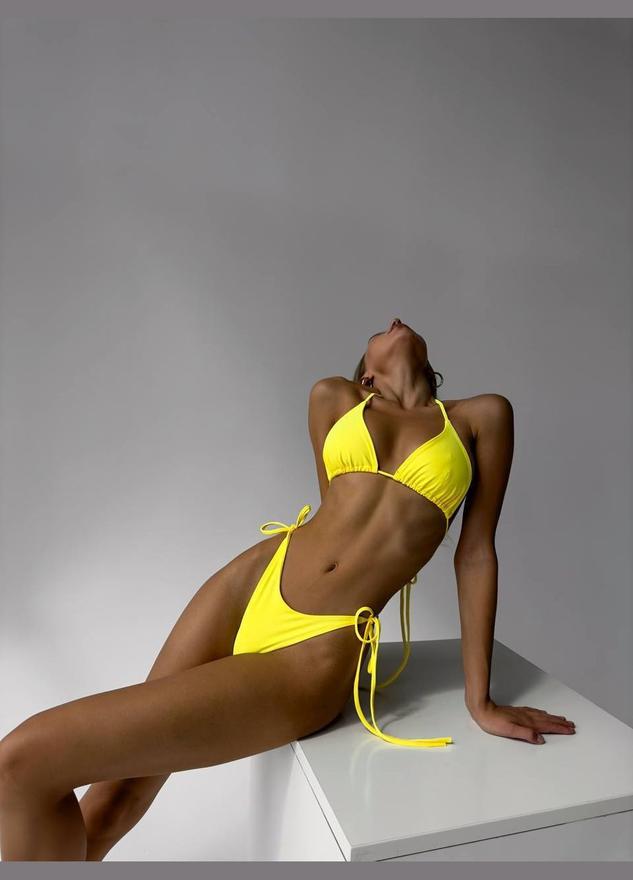 Жовтий літній жіночий купальник роздільний Vital-Textile 2739/49