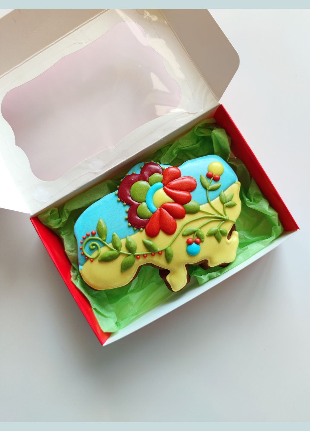 Крафтовий медовий пряник Вишивка квіти No Brand (336912822)