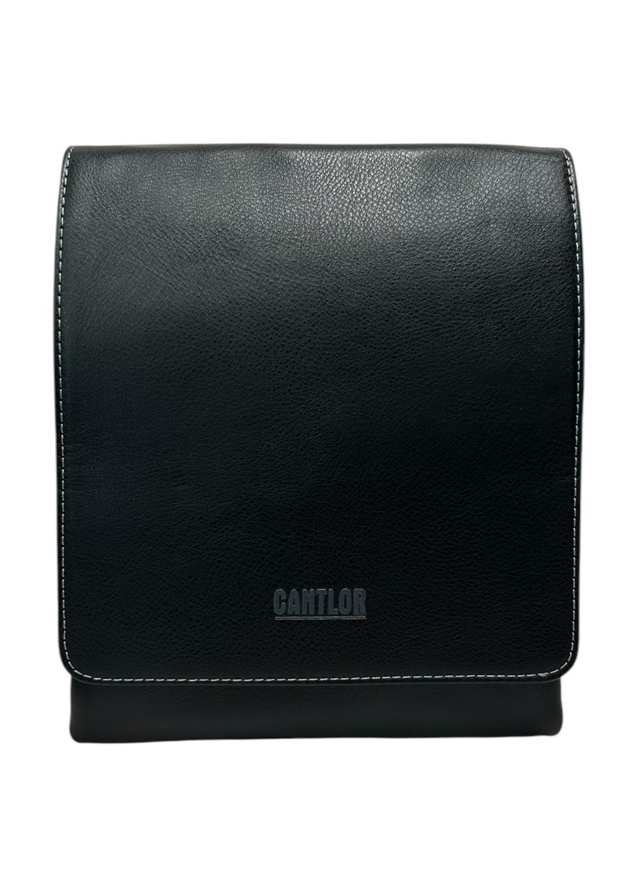 Чоловіча сумка з еко-шкіри Cantlor 7787L чорна 28 x 22,5 x 4 No Brand (371682435)