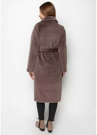 Пальто з Екохутром і Шалевим Коміром 1101M-C Т. беж/ горне ехо SAM Samange (367582221)