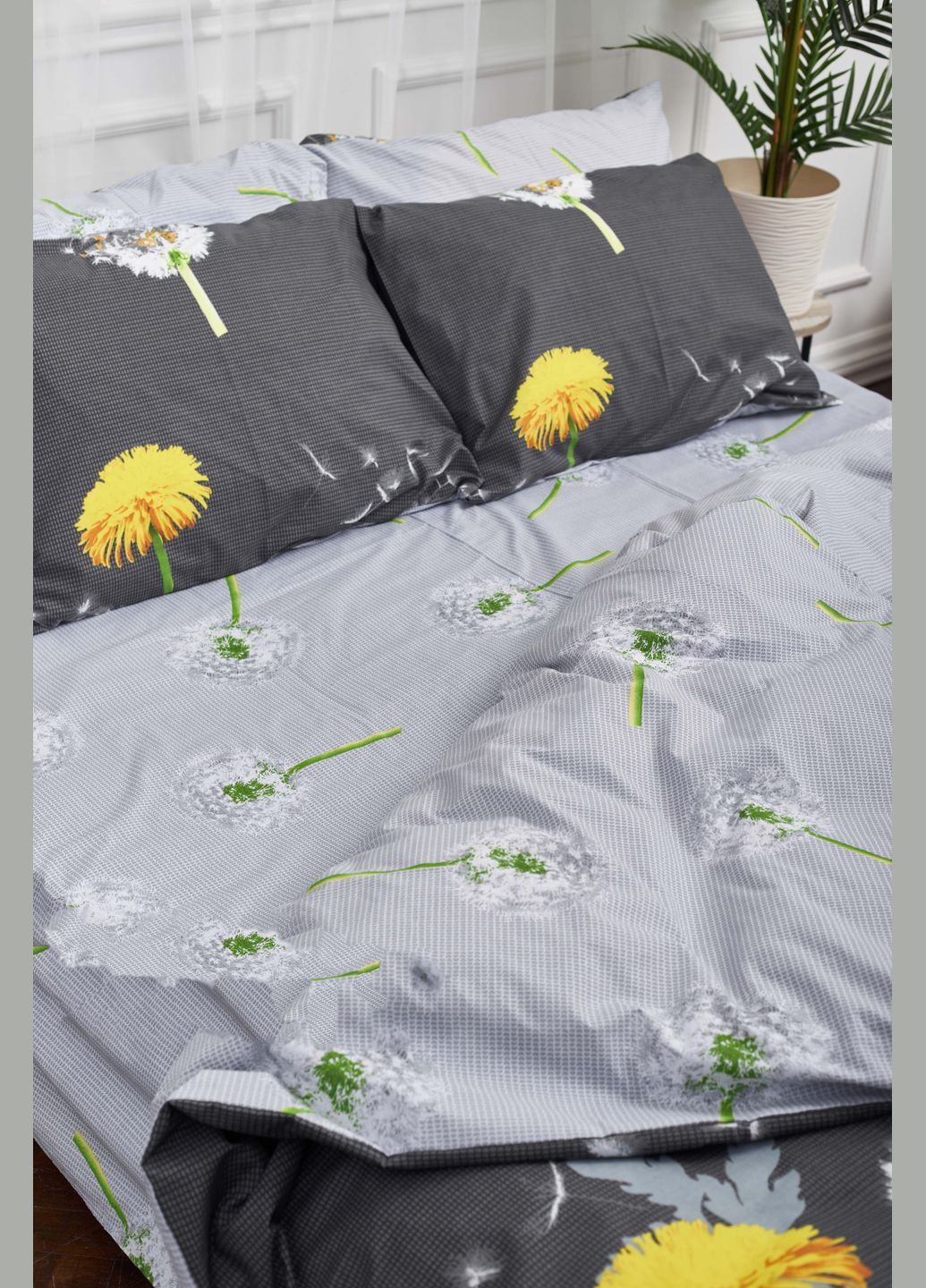 Комплект постельного белья семейный 160х220х2 наволочки 2х50х70 Бязь Gold Люкс (MS-820000971) Moon&Star Dandelion (285716858)