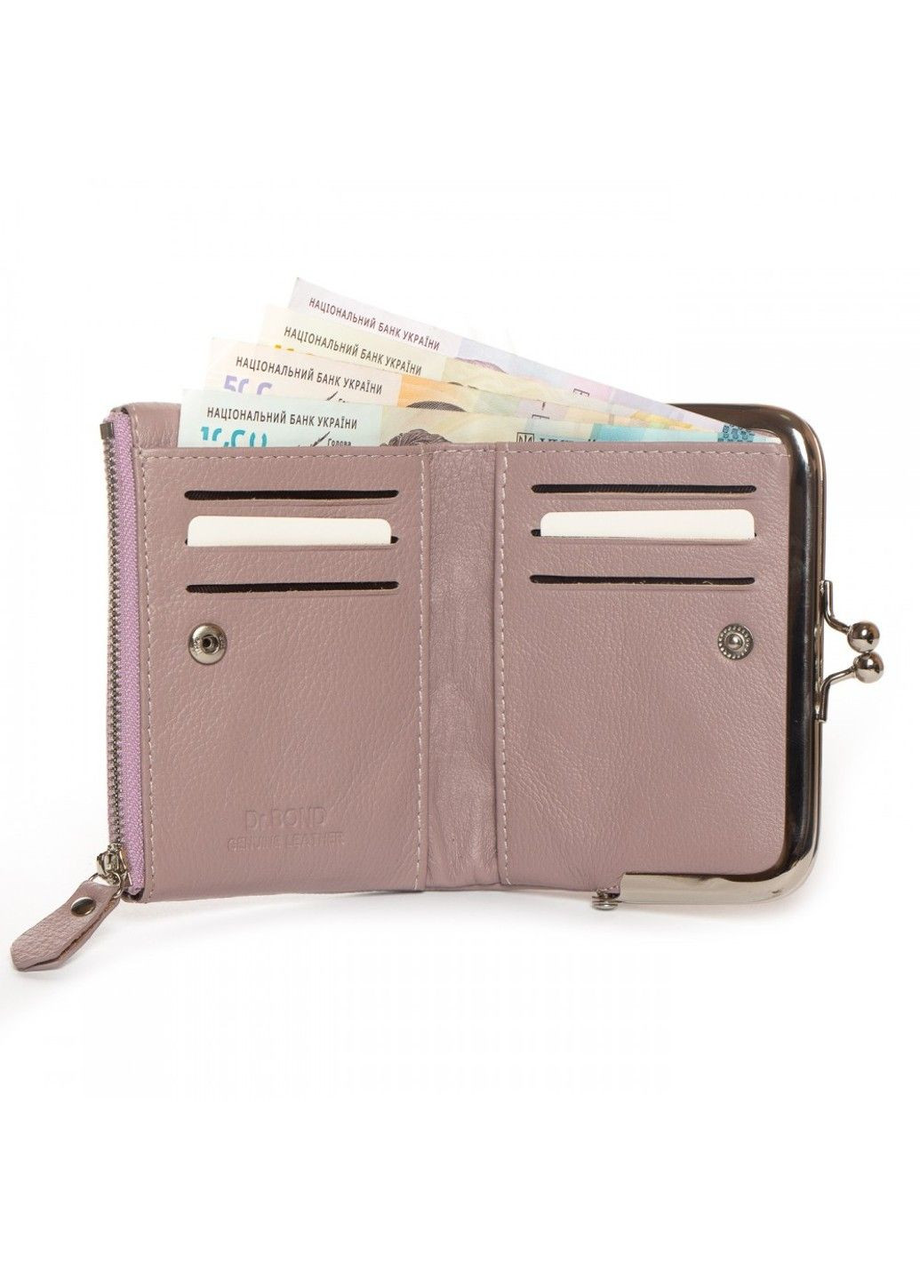 Шкіряний жіночий гаманець Classik WN-23-13 pink-purple Dr. Bond (282820125)