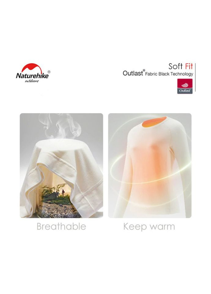 Термо-лонгслів чоловічий NH22NY009, зима, розмір XL, чорний Naturehike (307172338)