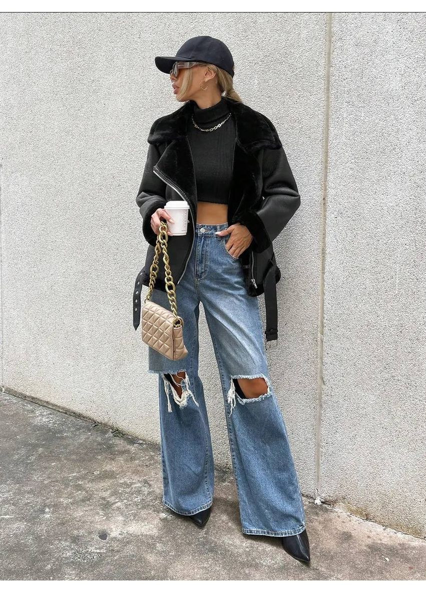 Дублянка авіатор подовжена — ЗАМІР В ОПИСІ GD/GL Модний простір (370601530)