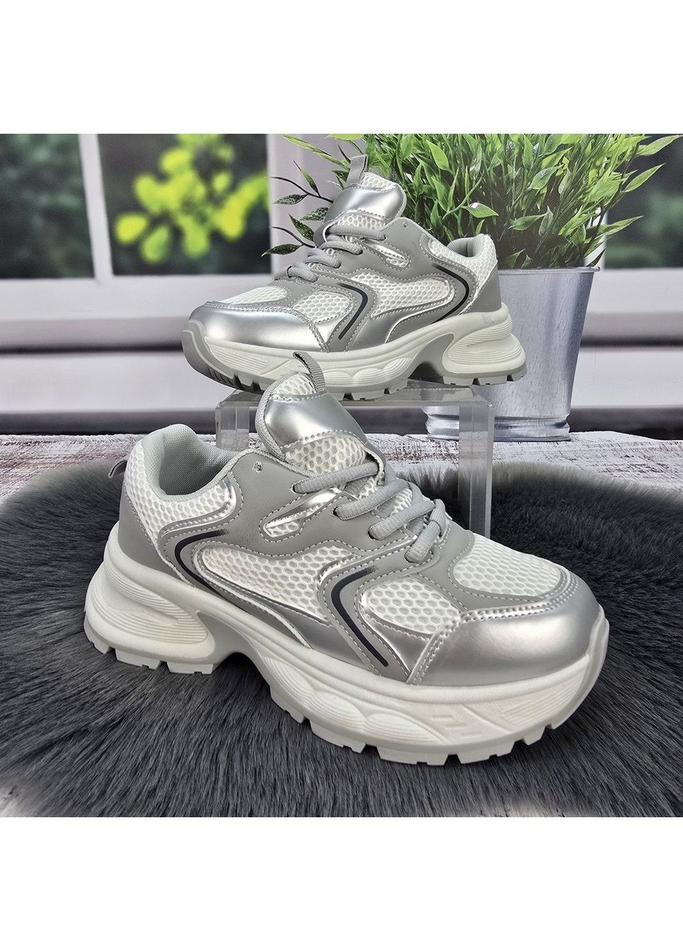 Кроссовки женские Fashion белые демисезоны (322187655)