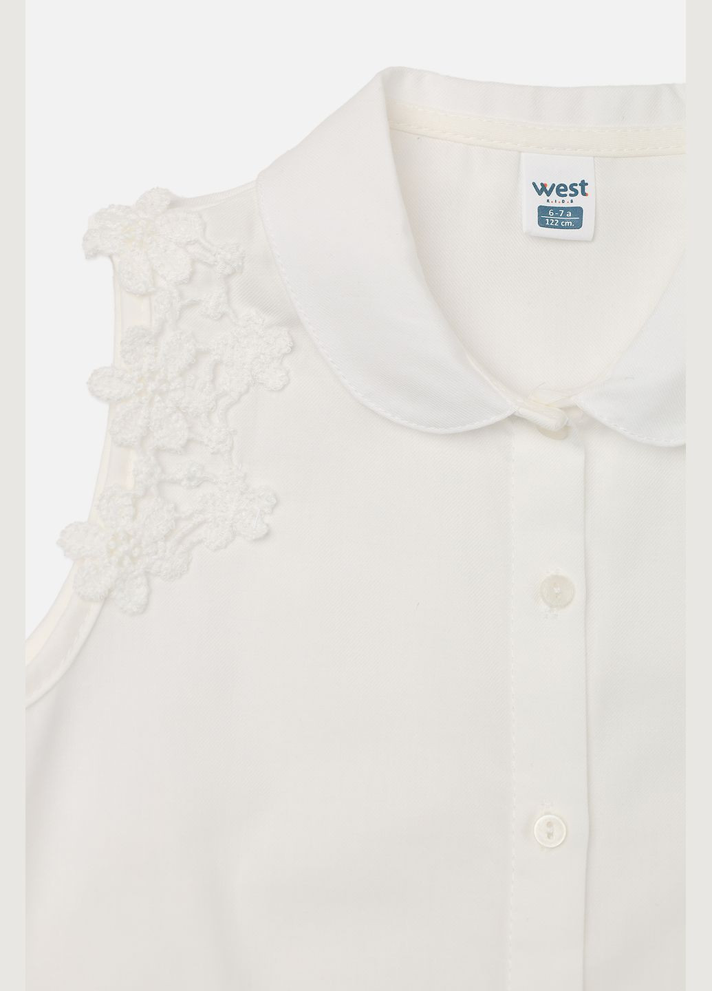 Молочная блузка West летняя