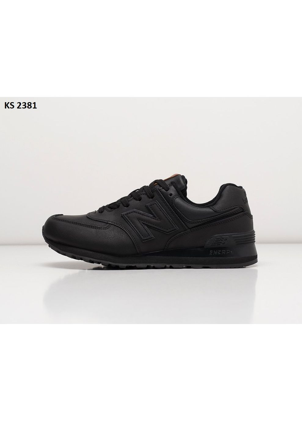 Чорні Осінні кросівки чоловічі new balance 574 black нью беланс 574 No Brand
