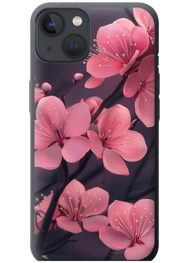 Силиконовый чехол 'Пурпурная сакура' для Endorphone apple iphone 13 (293515110)