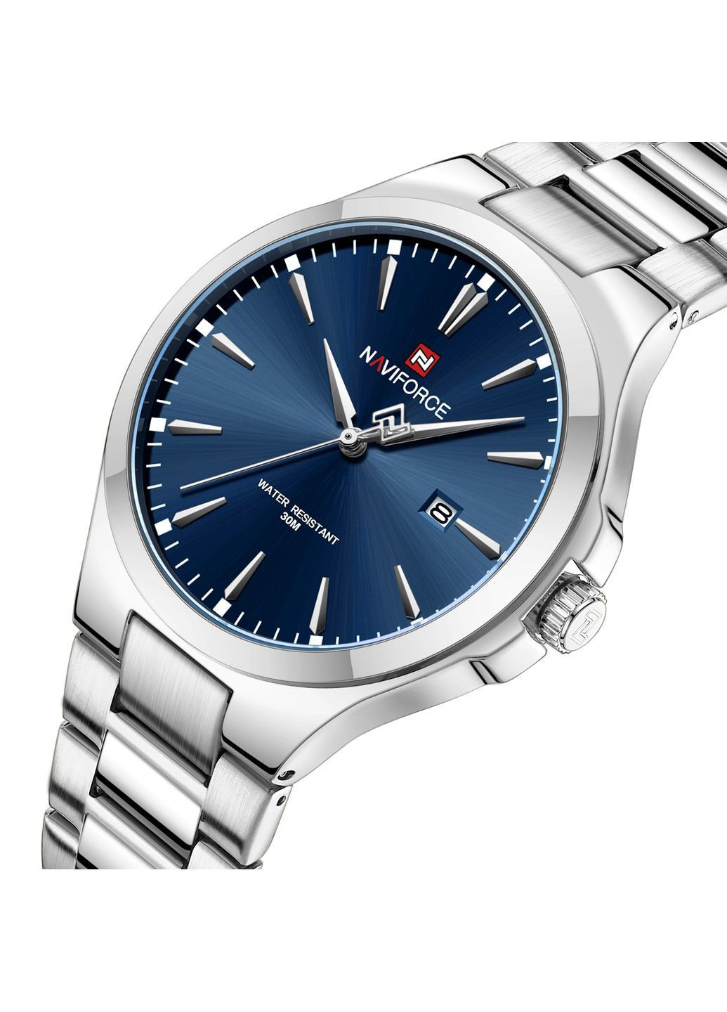 Наручний годинник чоловічий Spartan Сріблястий (3558) Naviforce (363318815)