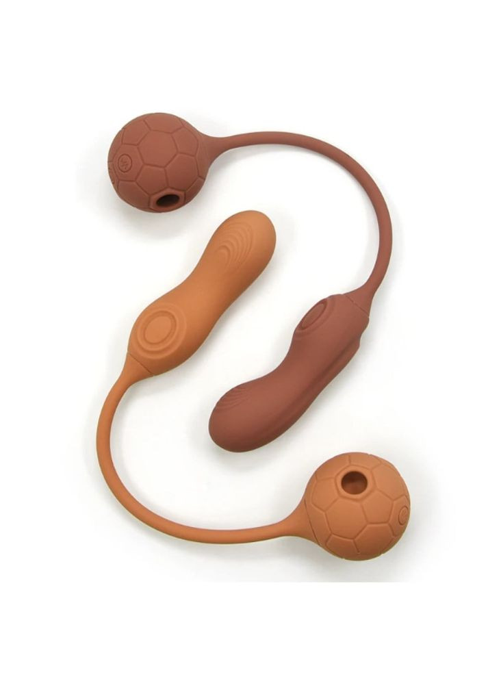 Двойной вибратор в виде мяча с вакуумом и для точки G, 0036F, Sweet Em (331170391)