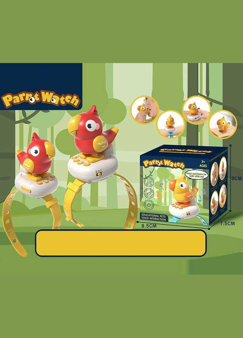 Интерактивный браслет Повторюшка 2024-1/2/3, звуки животных, мелодии, свисток, двигается, в коробке (6965338010012) No Brand (315517515)