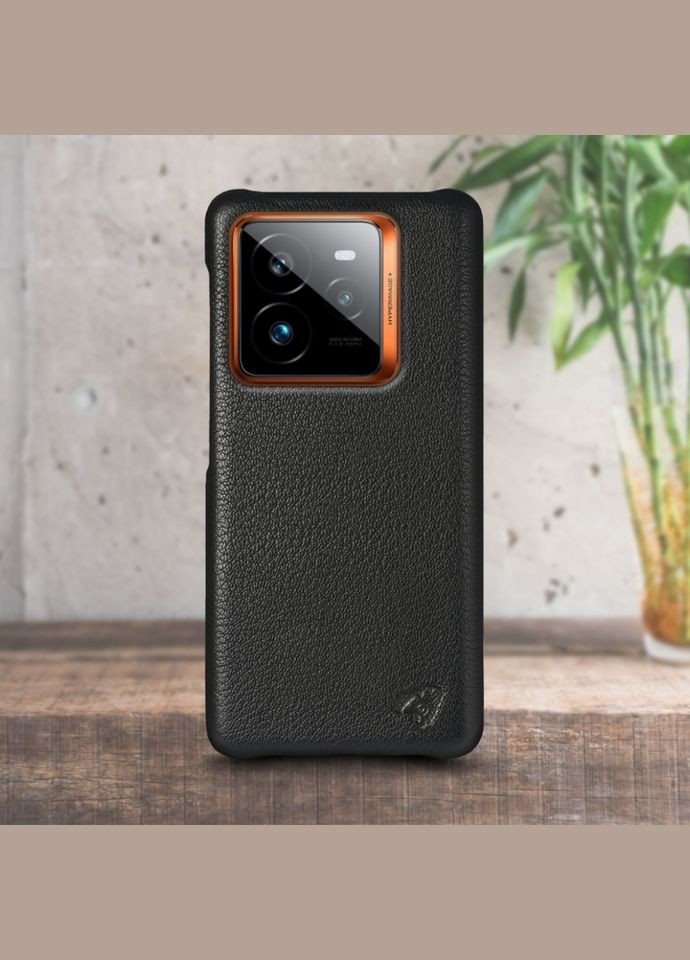 Шкіряна накладка Cover для Realme GT 7 Pro Чорний (78277) Stenk (316651227)