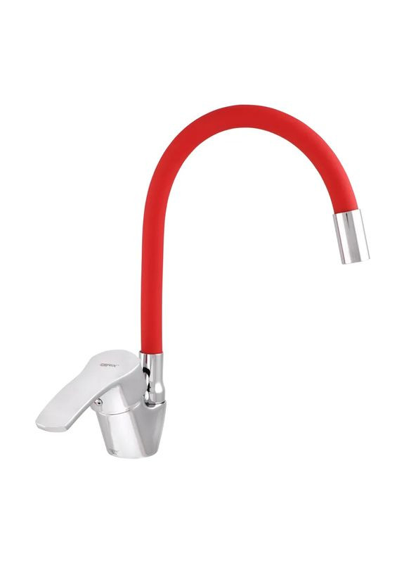 Кухонний змішувач YUB 279 з червоним гнучким виливом ZX0441 Zerix (370948452)