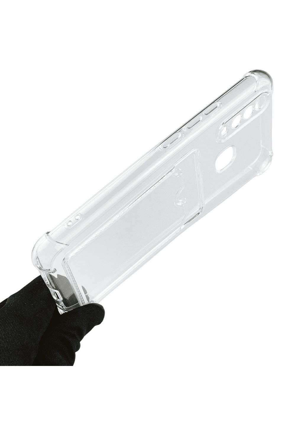 Чехол для Y11 с бронь углами с карманом для карточек k-pop на виво у11 прозрачный Vivo (366022962)