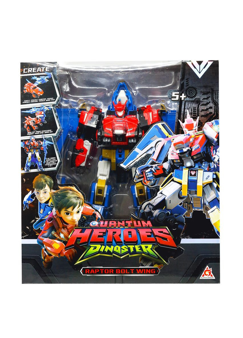 Ігровий набір з роботом-трансформером Раптор Болт Вінг DINOSTER (370034522)