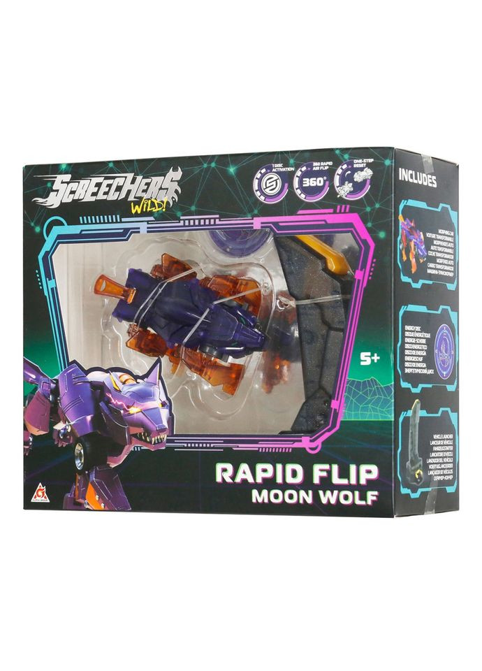 Игровой набор "S5 L0.5 Мун Волф" EU686103B запускатель, машинка-трансформер Screechers Wild (333702328)