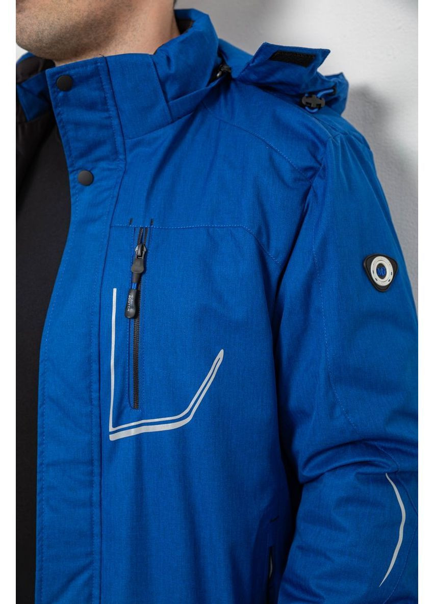 Синя демісезонна куртка чоловіча демісезонна з капюшоном Ager 244RZ-2521