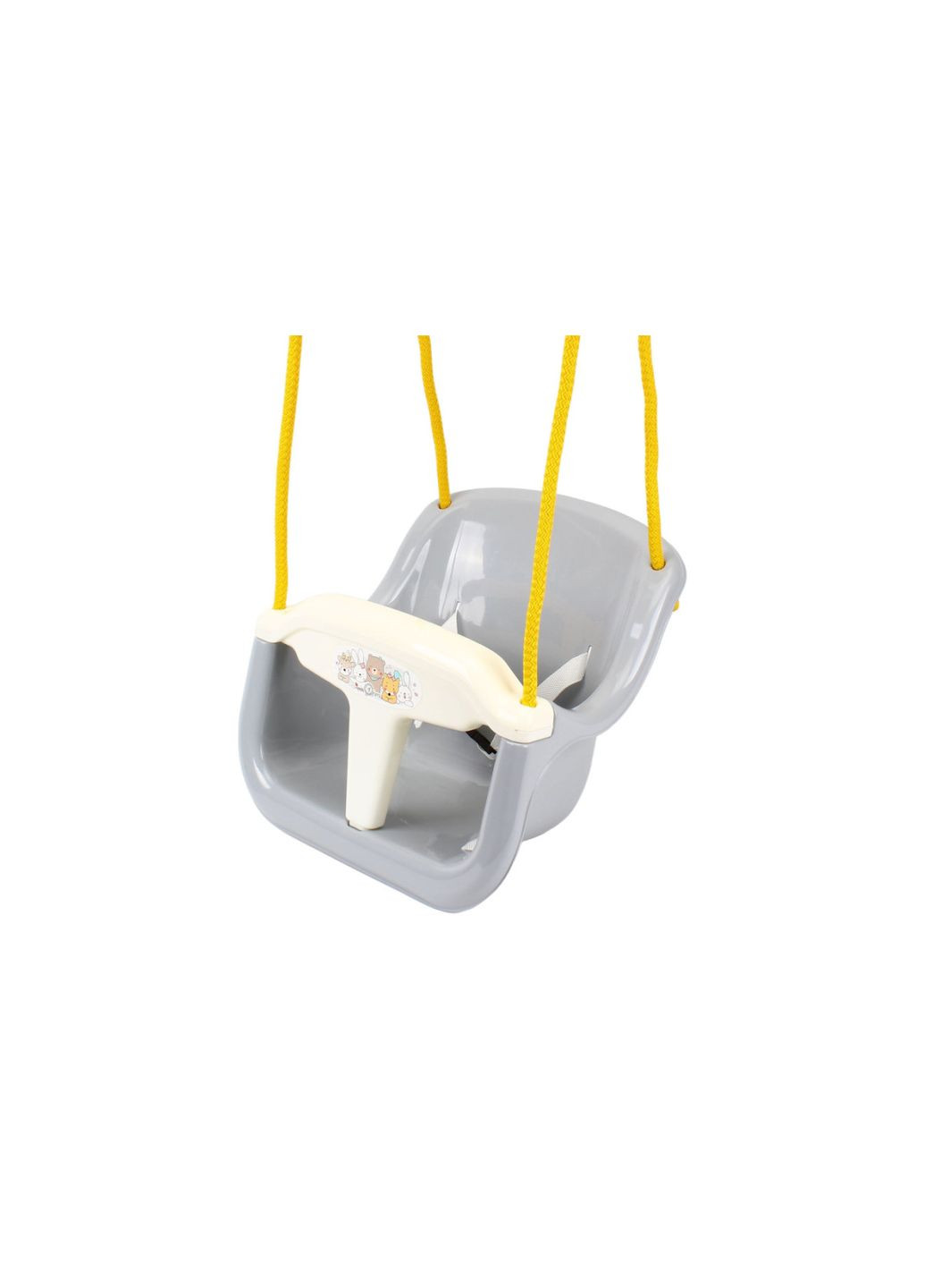 Качели с защитной перекладиной и ремнем безопасности серая (TH2147) ТехноК (364114141)