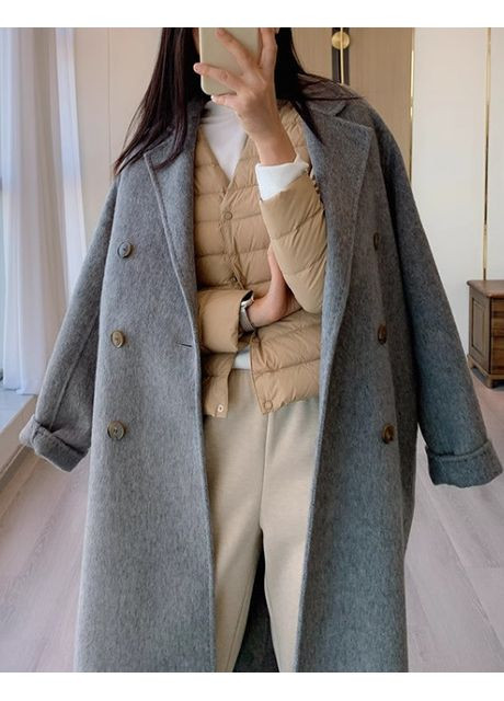 Красный демисезонный Пуховик One