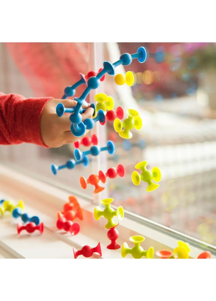 Конструктор Mini Squigz з присосок, 75 присосок Fat Brain Toys F107ML (366524127)