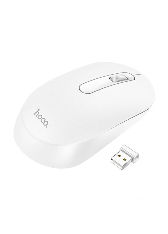 Комп'ютерна миша GM14 Platinum 2.4G business wireless mouse White Hoco (297454440)