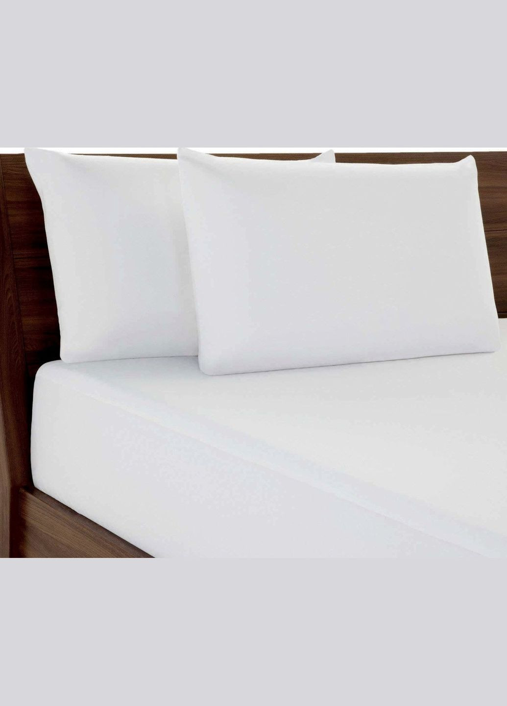 Комплект водонепроникні наволки 40х60 см 2 од на блискавці 100% бавовна білий Giselle (327826554)