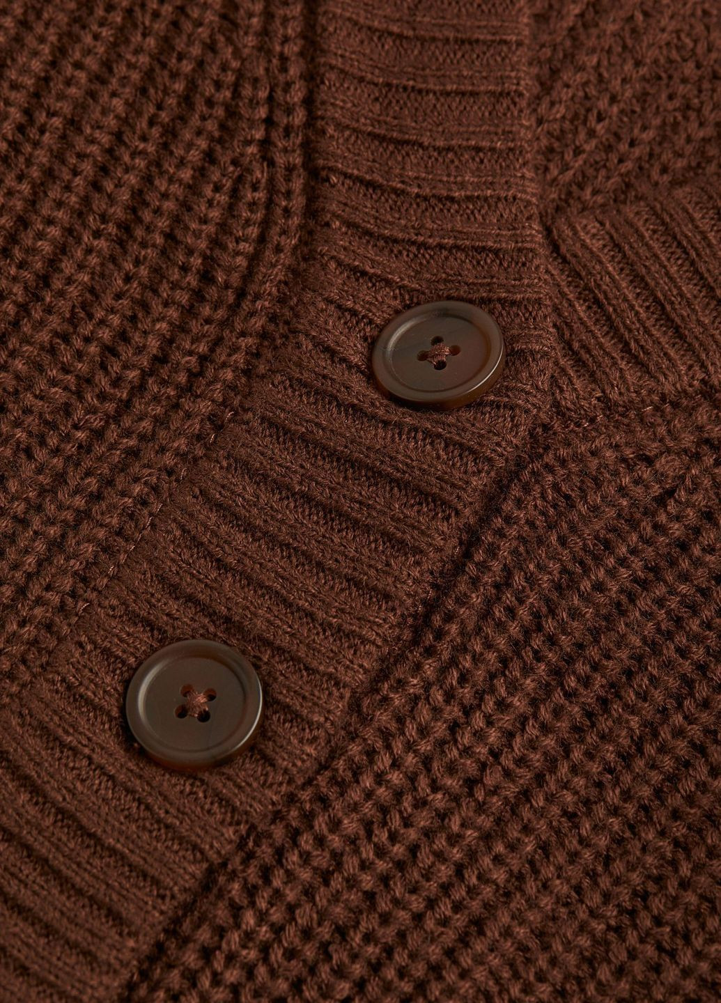 Коричневый демисезонный кардиган H&M