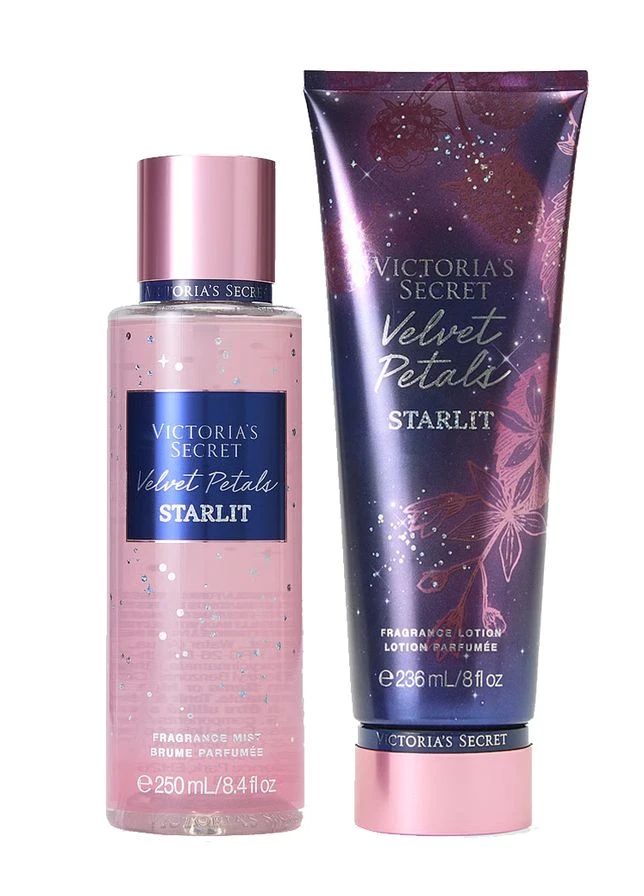 Подарочный набор Velvet Petals Starlit, спрей и лосьон Victoria's Secret (322248328)