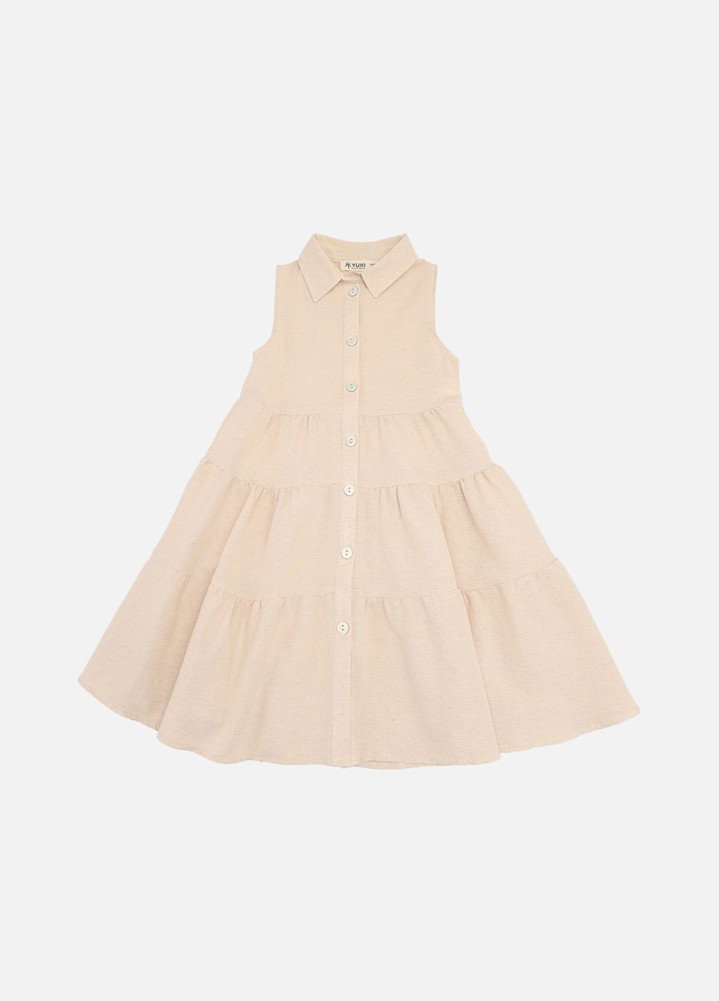 Бежевое платье для девочки цвет бежевый cb-00274524 Yuki (330222670)