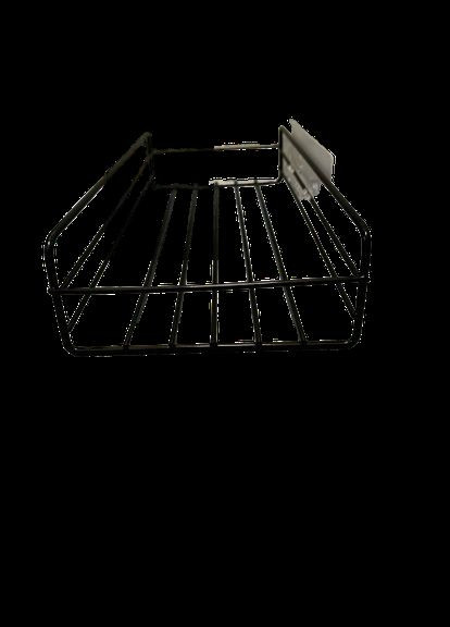 Полиця пряма навісна металева 27 см для ванної кімнати чорна No Brand (322291121)