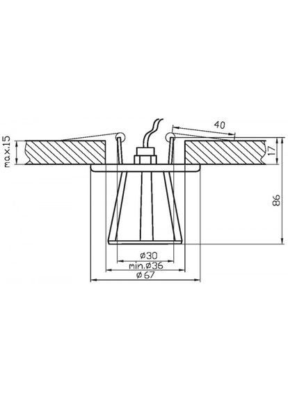 Точковий світильник SK-58 (2217799) Candellux (361312809)