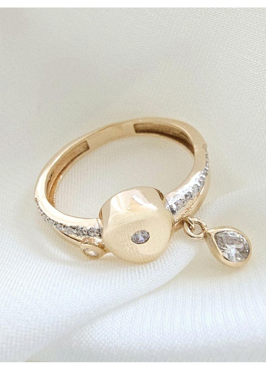 Золотое кольцо с фианитами (16р) К05903-2к Онікс (368996418)