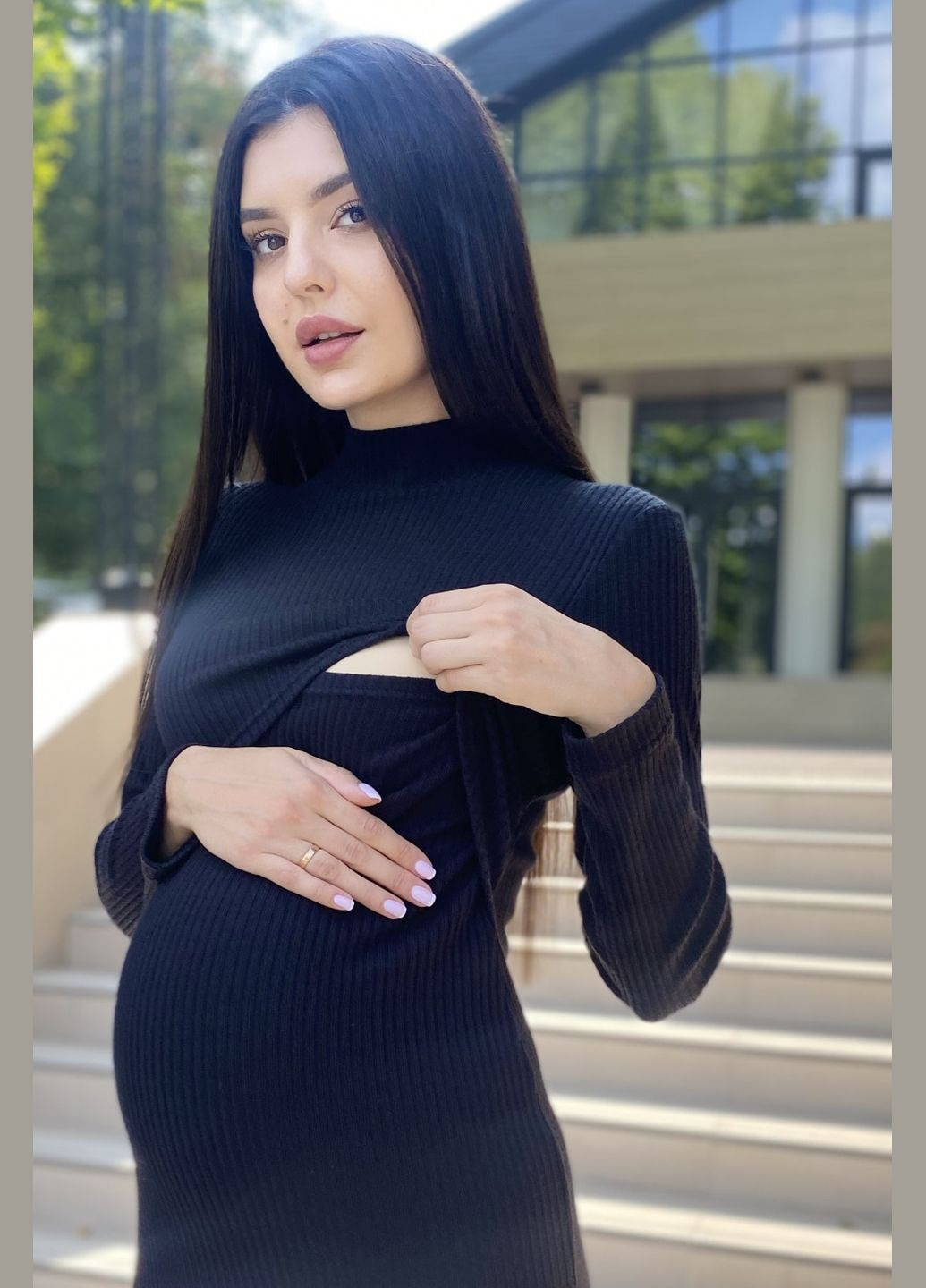 Чорна повсякденний сукня 2311 1585 Dianora