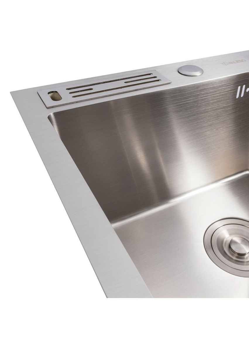 Кухонна мийка нержавійка 50*50 Handmade з підставкою для ножів (3,0/0,8) Valeso (336932395)
