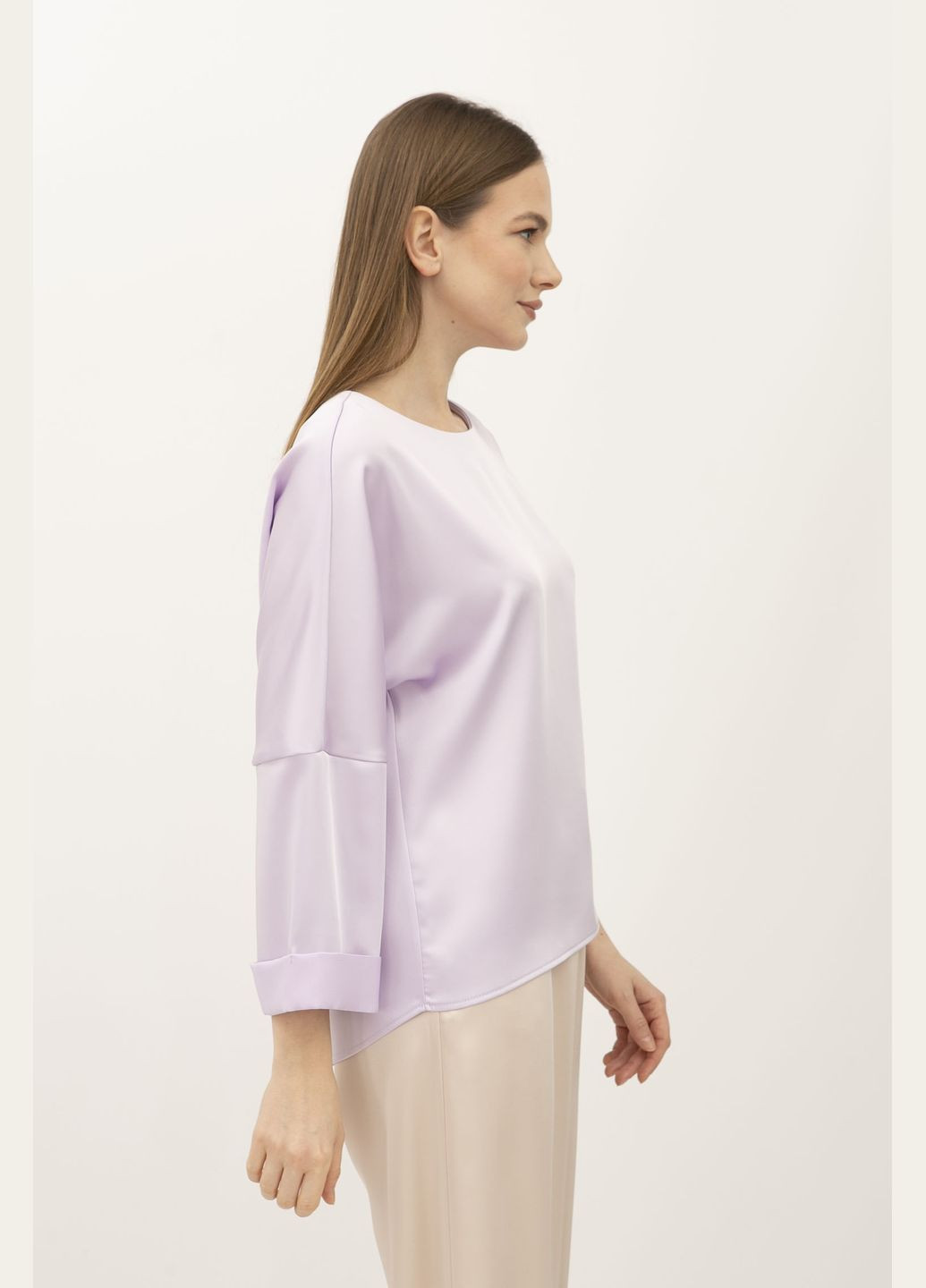 Сиреневая демисезонная блуза Lesia Нисса 05
