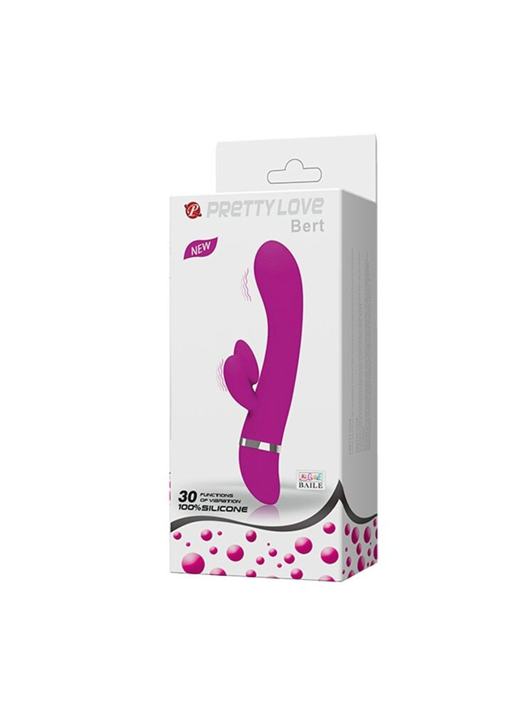 Вибратор со стимулятором клитора BERT No Brand (284728852)
