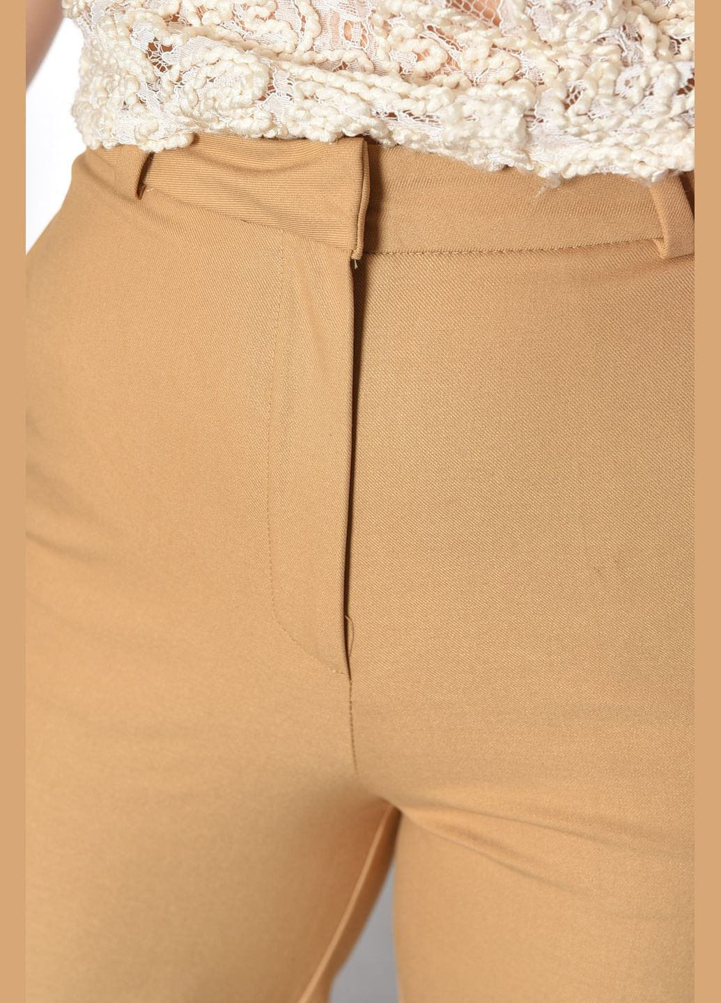 Брюки женские бежевого цвета Let's Shop (302859316)