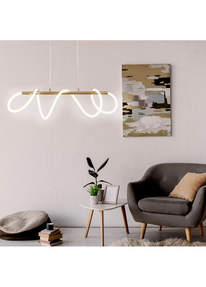 Люстра з світлодіодним шнуром 327987 Emma Led 1x38W 4000K 4450Lm IP20 Золотий (095374) Goldlux (361312236)