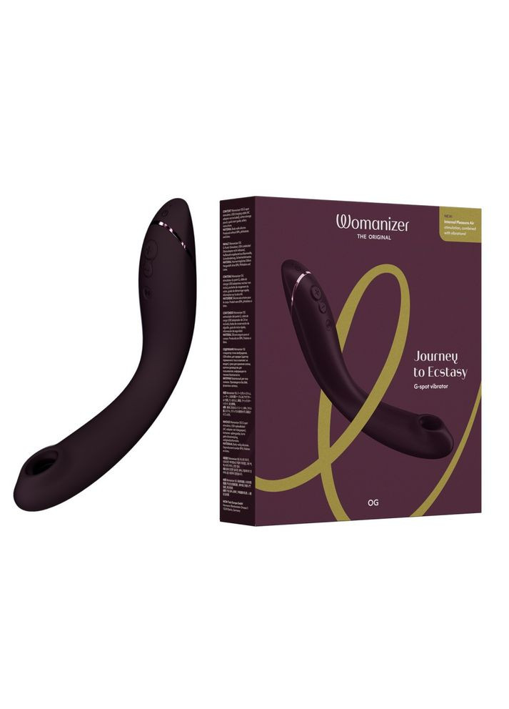 Вібратор для точки G c вакуумною стимуляцією OG Aubergine Womanizer (303911118)