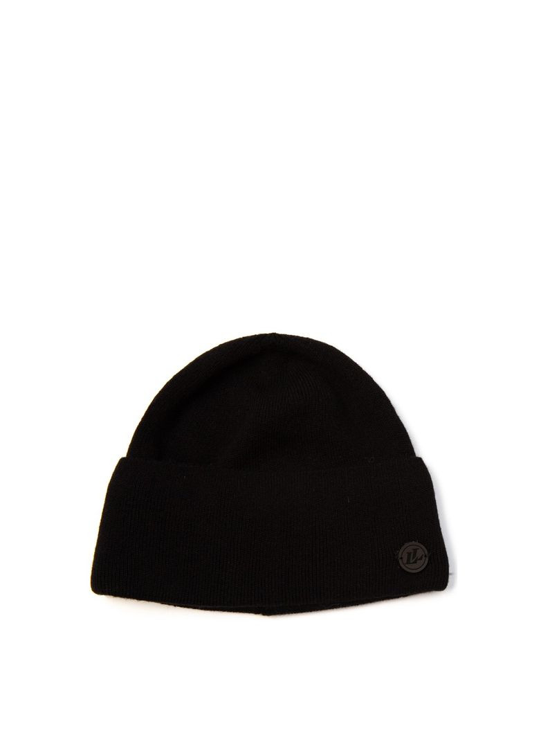 Шапка по голові чоловіча вовна з акрилом чорна TOBY 225-466 LuckyLOOK 225-466M (322784287)