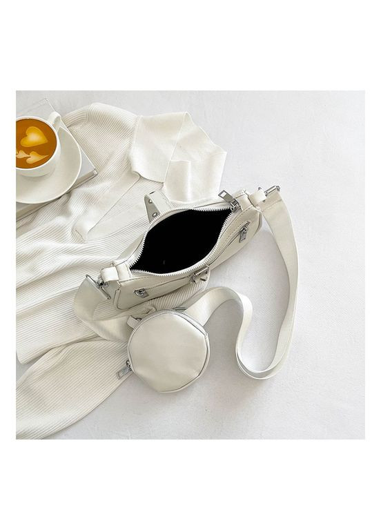 Жіноча сумка крос-боді багет 8837 з гаманцем No Brand (344446573)